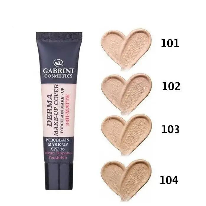 کرم پودر گابرینی Derma Make-Up Cover با ۴ رنگ مختلف